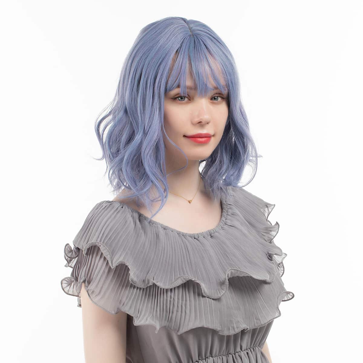 

Short Curly Wig With Bangs, Ombre