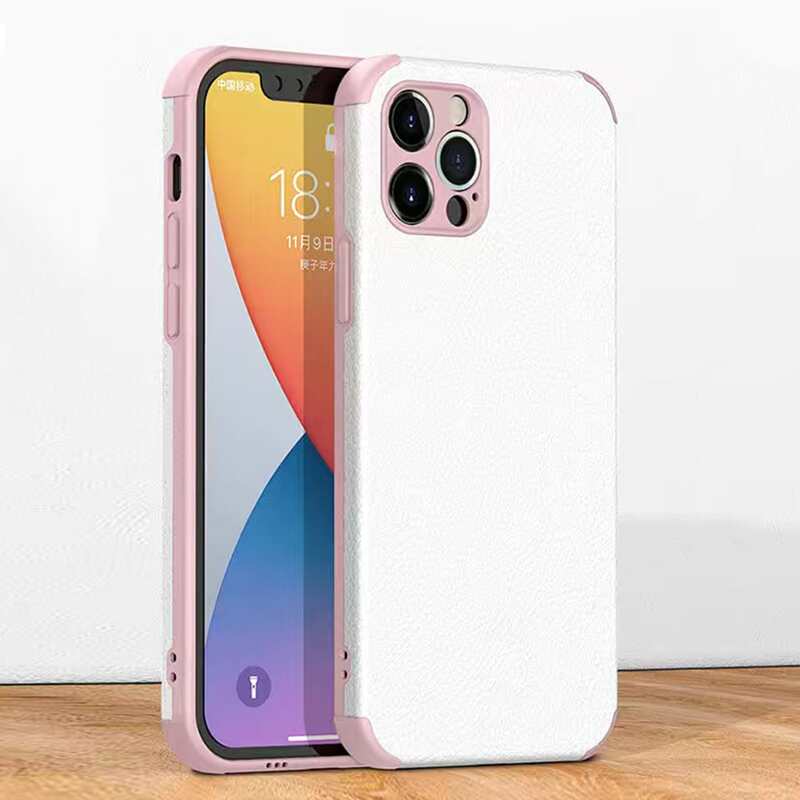 

Contrast Frame Phone Case, Pink