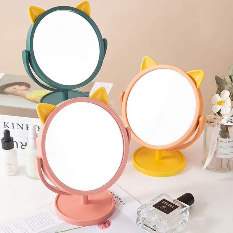

1pc Cat Shaped Mirror, Multicolor