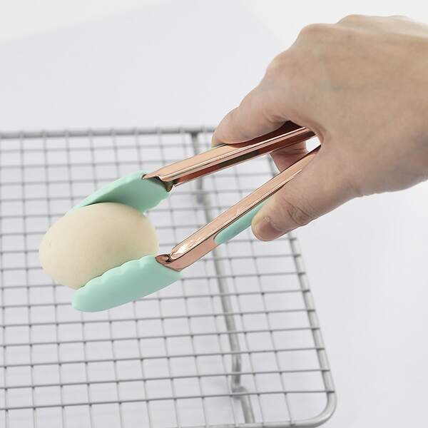 

1pc Color Block Food Clip, Mint green