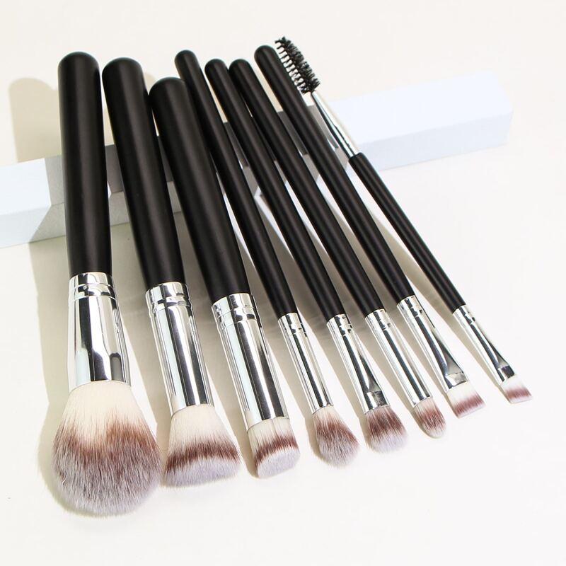 

8pcs Makeup Brush Set, Multicolor