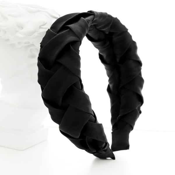 

Braided Wide Headband, Black