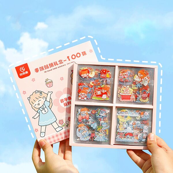 

100pcs Cartoon Graphic Random Sticker, Multicolor