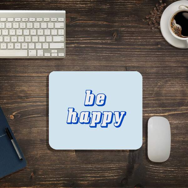 

Slogan Graphic Mouse Pad, Blue