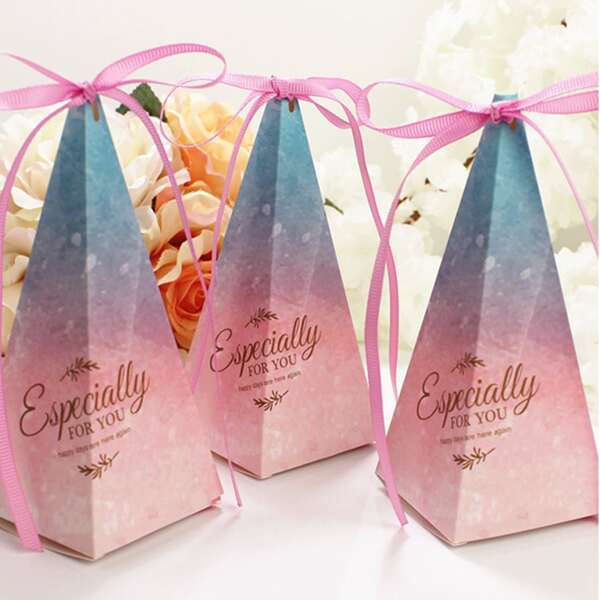 

10pcs Slogan Graphic Candy Box, Multicolor