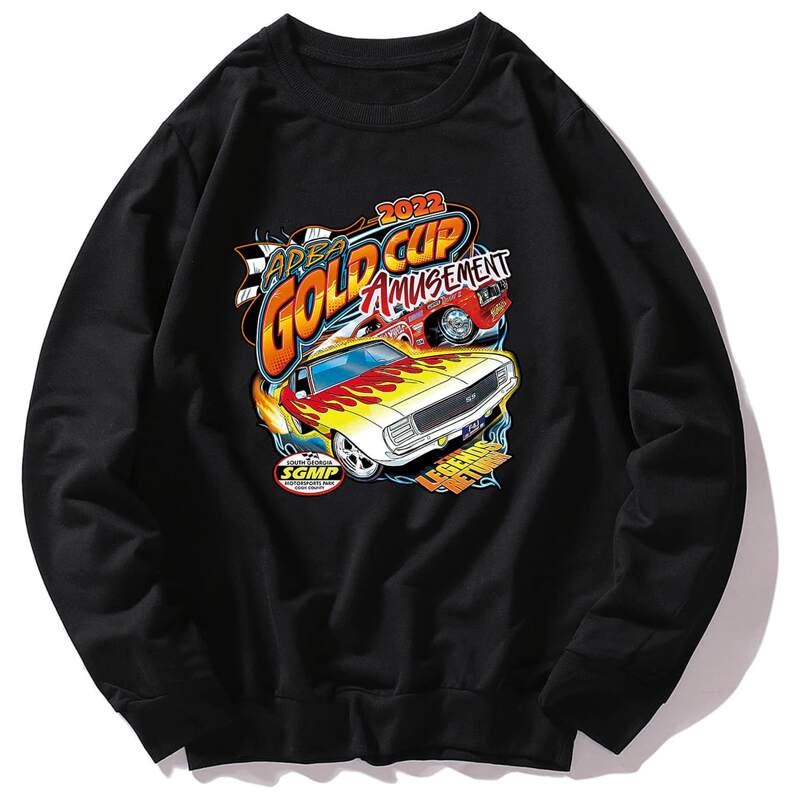 

Guys Letter Car Graphic Sweatshirt, Black