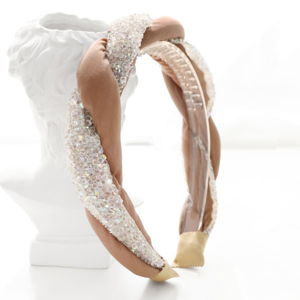 

Rhinestone Decor Twist Headband, Multicolor
