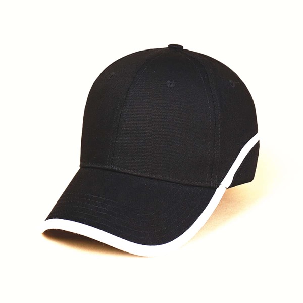 

Contrast Trim Baseball Cap, Black