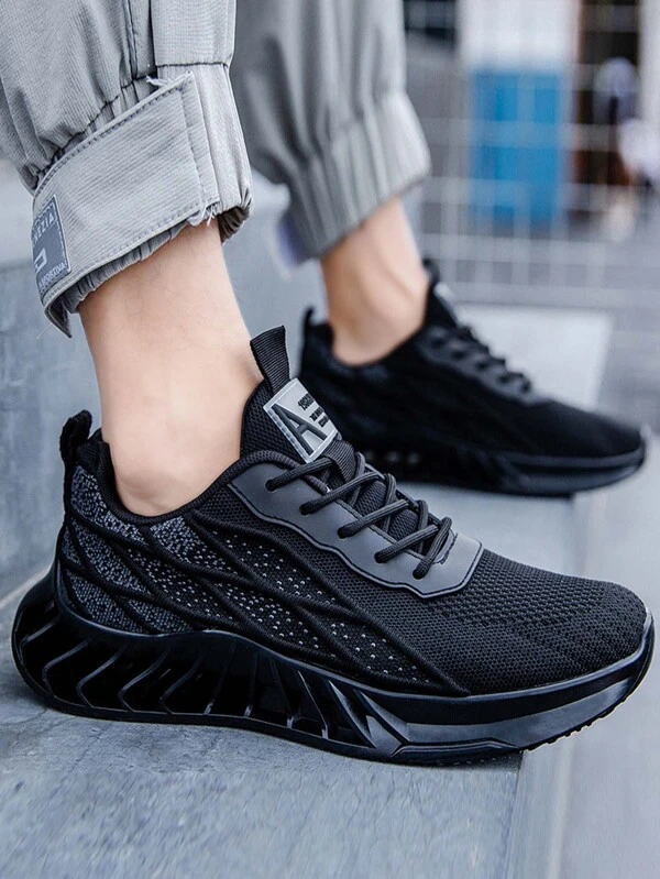 shein black trainers