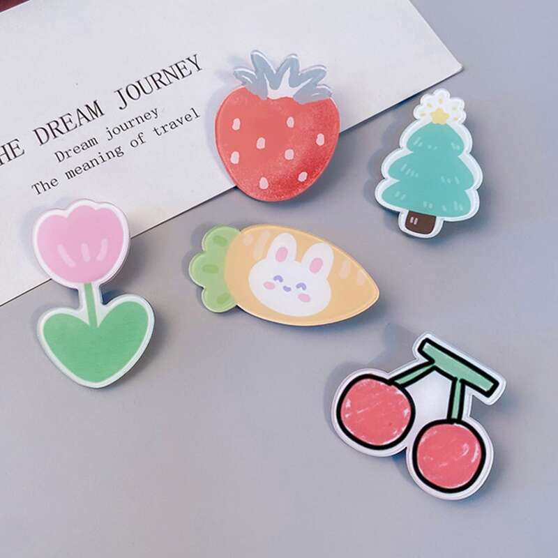 

5pcs Fruit Graphic Bag Charm, Multicolor