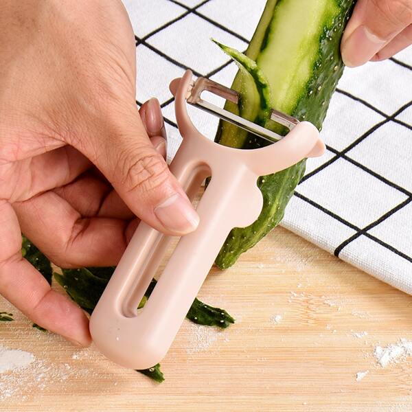 

1pc Plain Vegetable Peeler, Pink