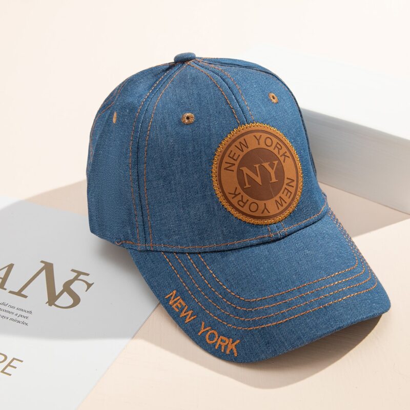 

Letter Embroidered Baseball Cap, Blue