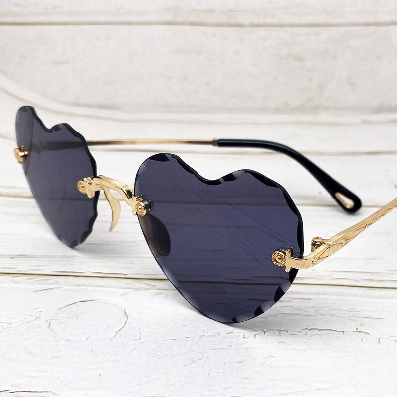 

Heart Shaped Rimless Sunglasses