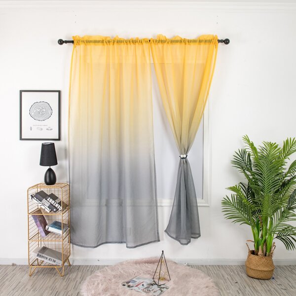 

Gradient Color Single Panel Curtain, Multicolor