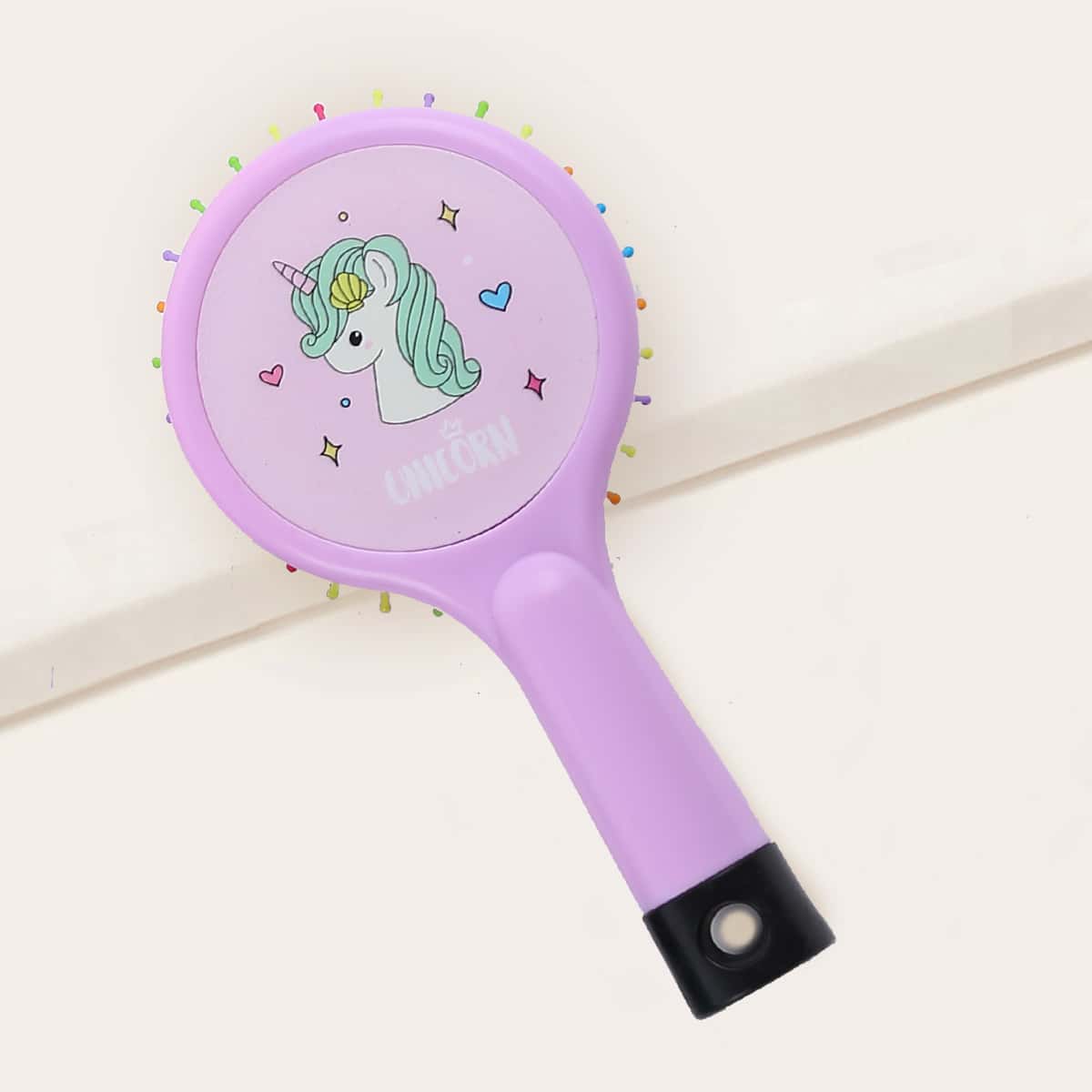 

Cartoon Unicorn Pattern Hair Brush, Purple