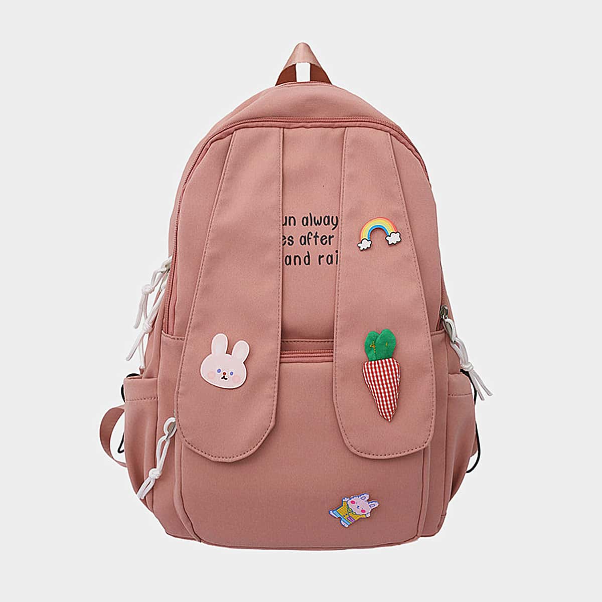 

Pocket Front Backpack, Pink