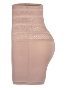 Shorts de faja de cintura alta - Rosa - Ver 4