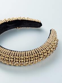 Faux Pearl Decor Headband - Gold - View 4