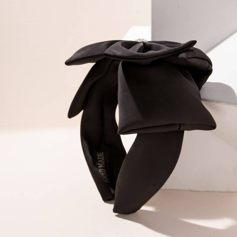 

Bow Decor Headband, Black