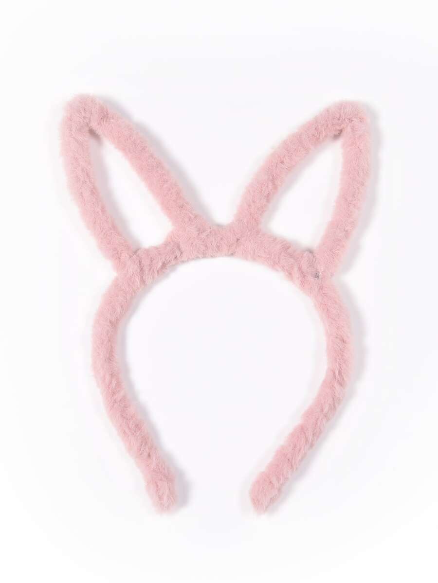 Rabbit Ear Decor Headband - Dusty Pink - View 1
