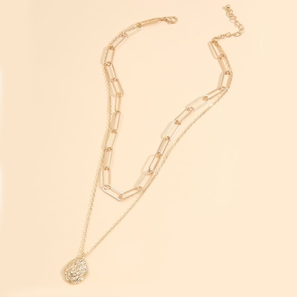 

Simple Layered Necklace, Gold