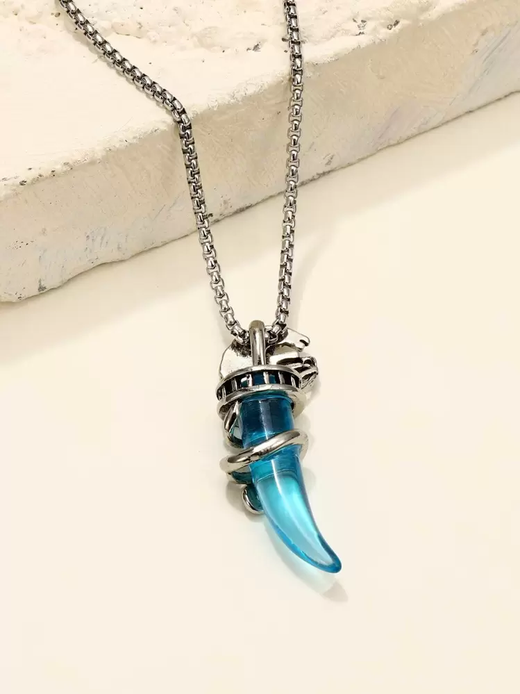 À La Mode Et Populaire Homme Structuré Collier En Alliage Pour Bijou Cadeau Et Pour A Élégant Look - Argent - Voir 2