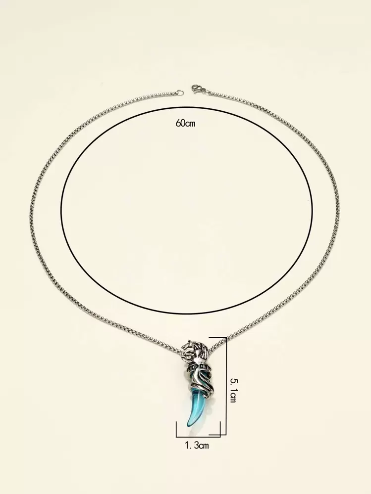 À La Mode Et Populaire Homme Structuré Collier En Alliage Pour Bijou Cadeau Et Pour A Élégant Look - Argent - Voir 3