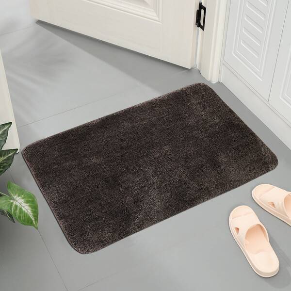 

Solid Color Floor Mat, Coffee brown
