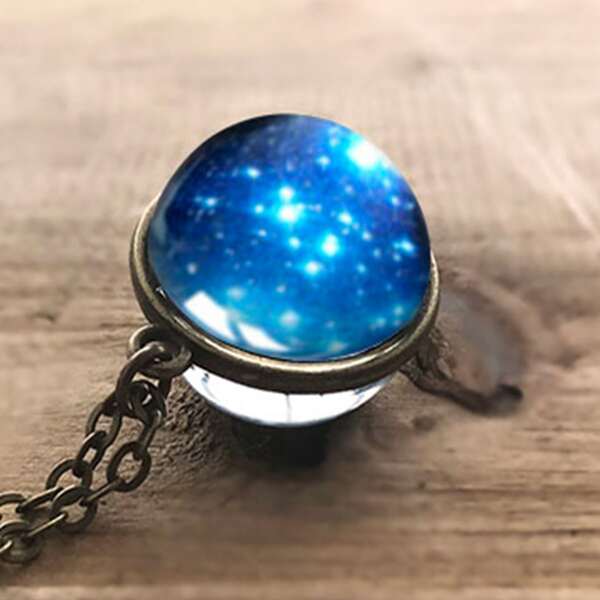 

Galaxy Charm Necklace, Multicolor