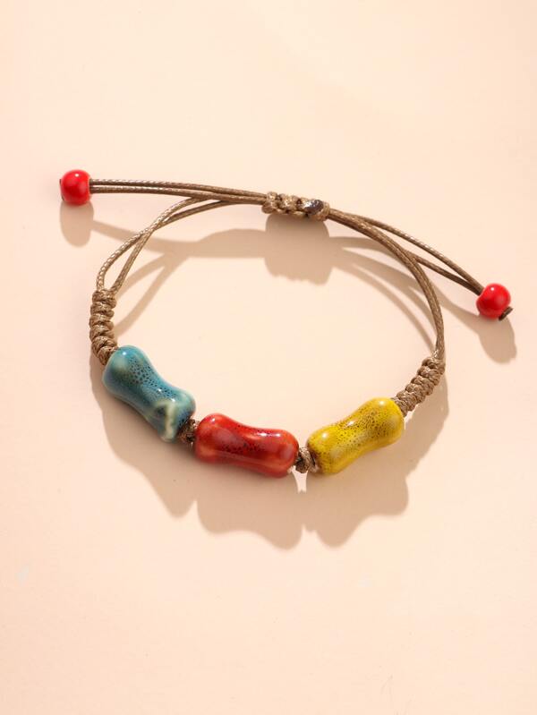 Ceramic Bead Decor Bracelet