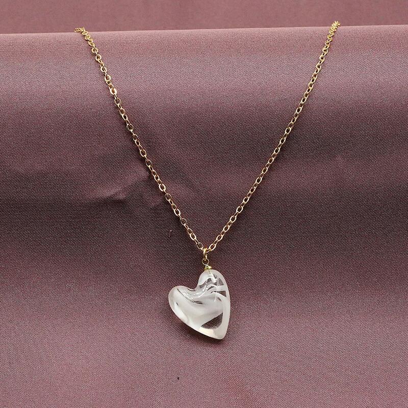 

Heart Pendant Necklace, Gold