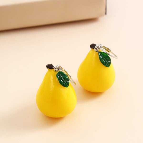 

Pear Drop Earrings, Yellow