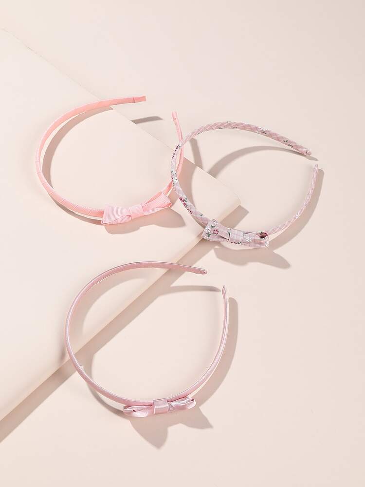 9pcs Bow Headbands For Girls, Suitable For Daily Wear - Multicolor - View 3