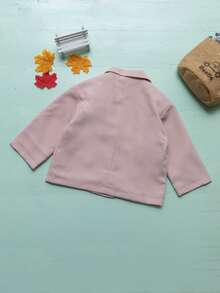 小女童雙排釦西裝領外套