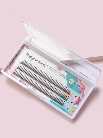 MAGEFY 120 racimos de pestañas mixtas con estilo segmentado en forma de A, de 11 mm con rizos talla grande largos C. Pestañas DIY personales de diferentes longitudes, pestañas naturales y suaves hechas a mano para uso diario, pestañas de manga para racimos de pestañas de viaje, racimos de pestañas, pestañas individuales, pestañas, pestañas postizas