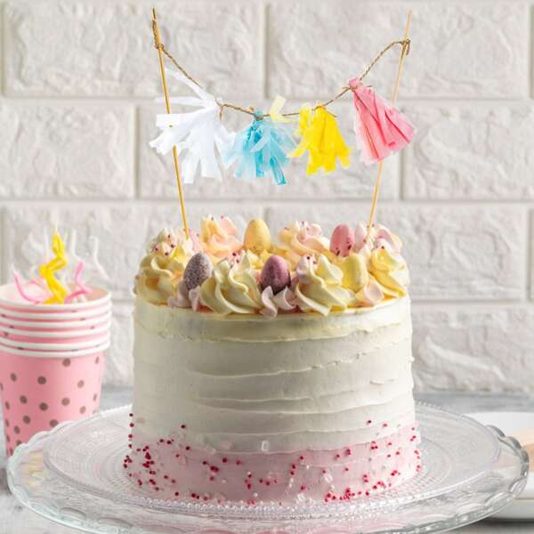 

1pc Pull Flag Cake Topper, Multicolor