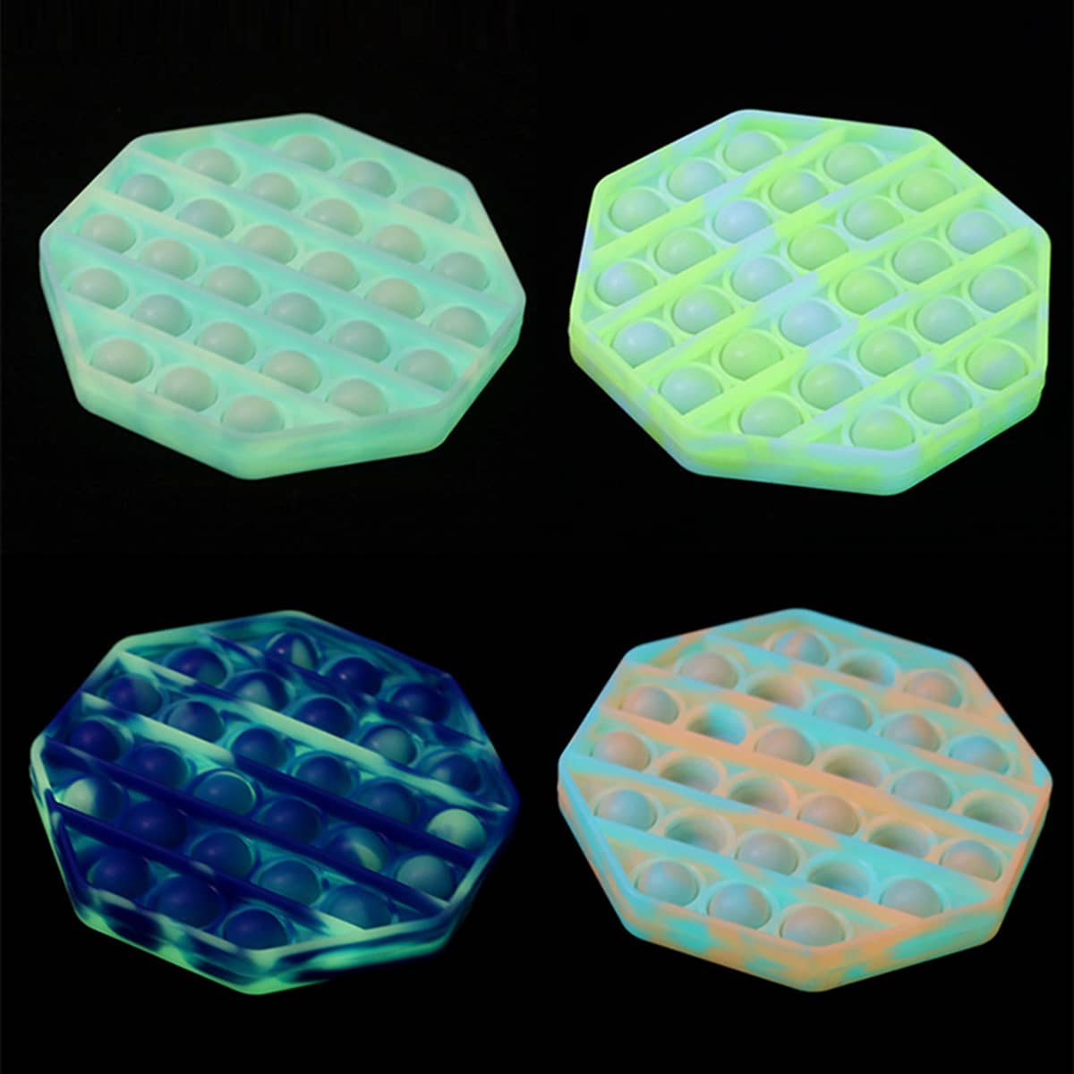 

1pc Random Luminous Push Pop Bubble, Multicolor