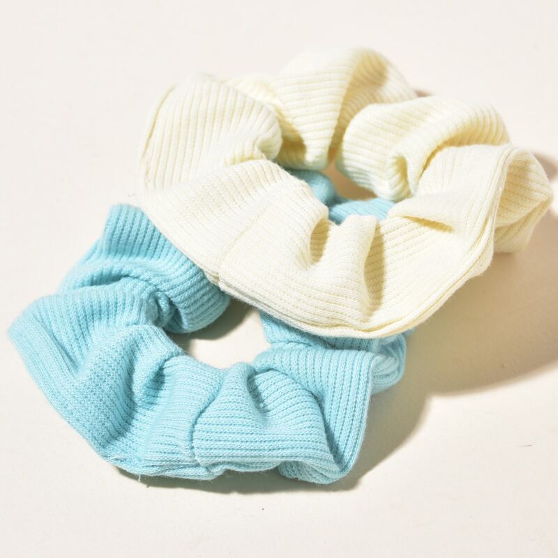 

2pcs Plain Scrunchie, Multicolor