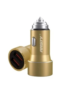 con 2 puertos Cargador de coche USB - Dorado - Ver 1