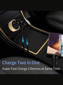 con 2 puertos Cargador de coche USB - Dorado - Ver 5