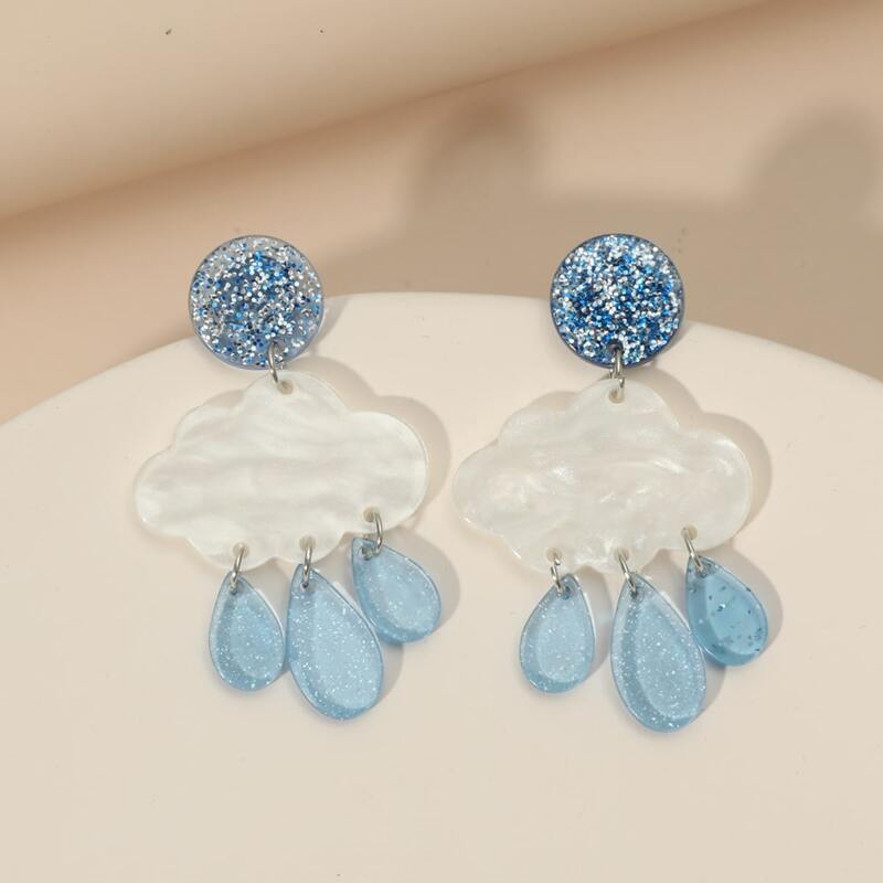 

Cloud Drop Earrings, Multicolor