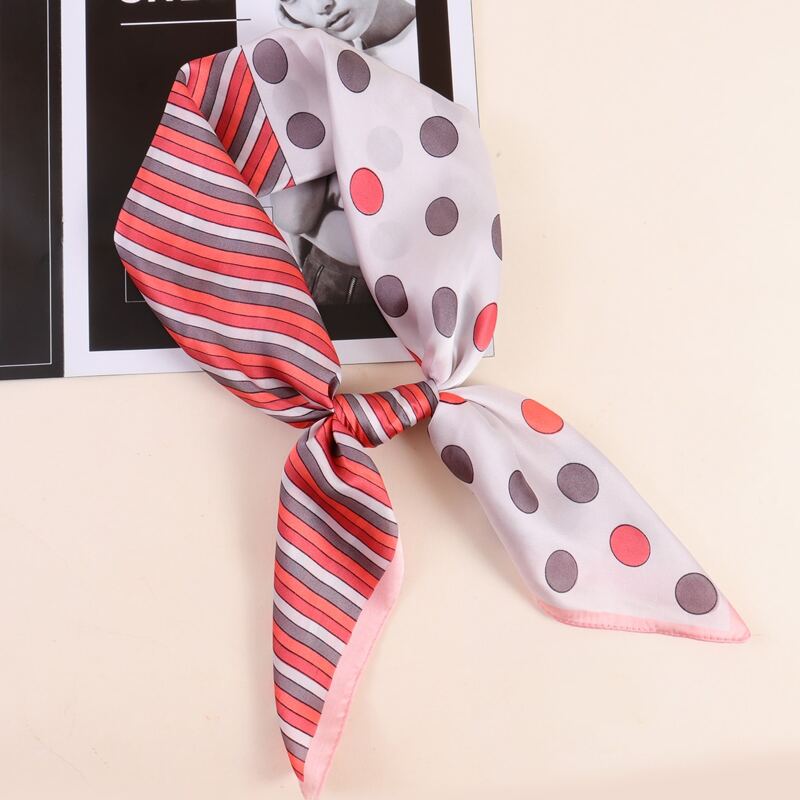 

Striped & Polka Dot Pattern Scarf, Multicolor