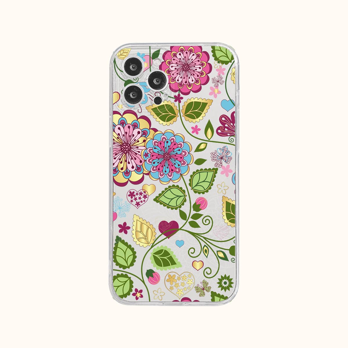 

Flower Print Phone Case, Multicolor