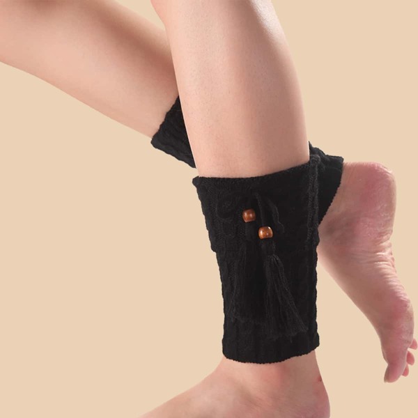 

Knit Leg Warmers, Black