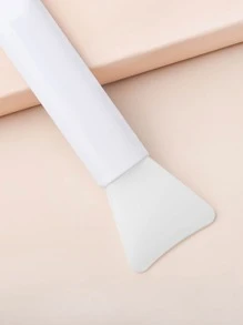 Mask brush, 1 piece of silicon glue mask brush, mask beauty tool soft silicone mask coating without brush
Mao body lotion and body butter application tool (white) - White - View 2