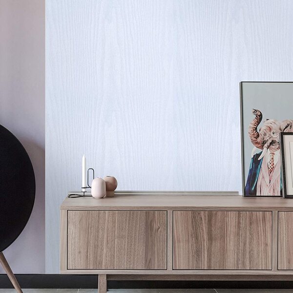 

1pc Plain Self Adhesive Wallpaper, White