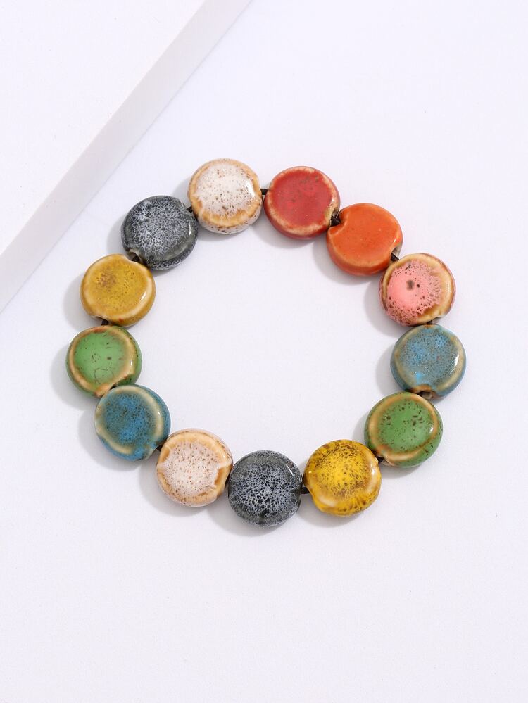 Color Block Ceramic Bracelet