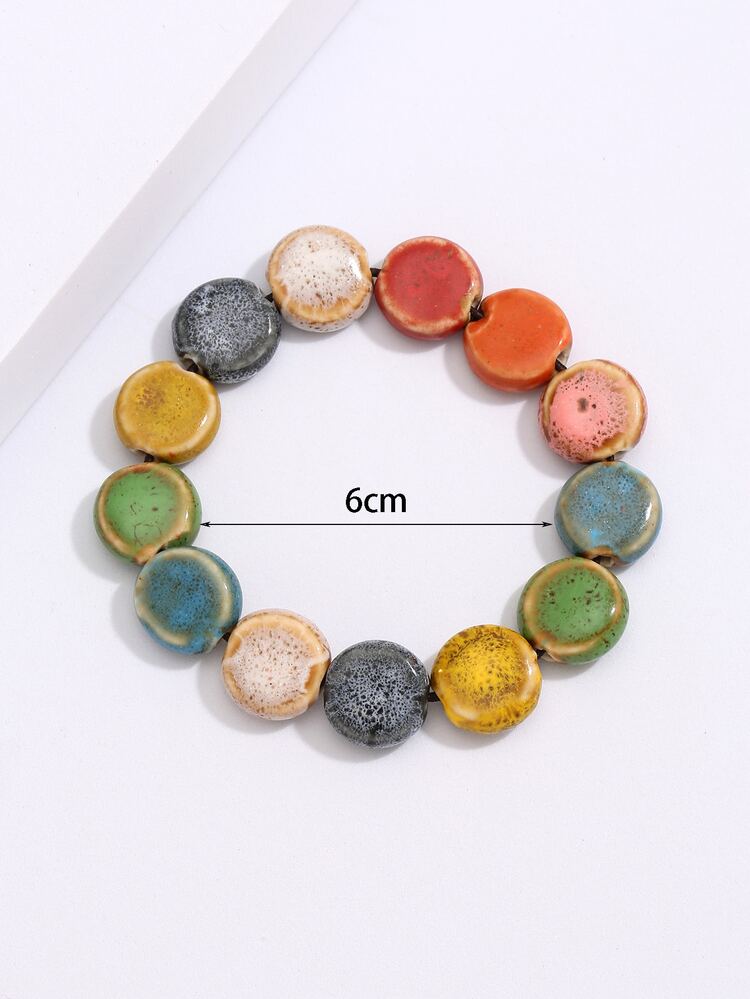 Color Block Ceramic Bracelet