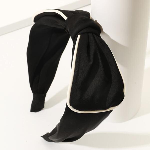

Bow Knot Wide Headband, Black
