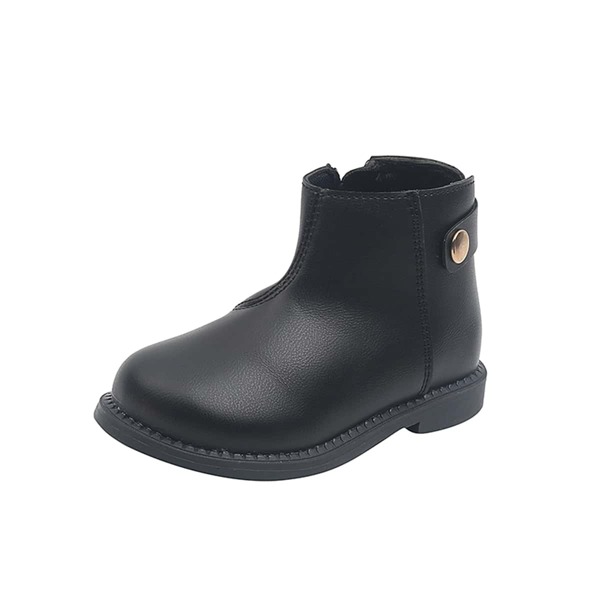 

Toddler Girls Side Zip Classic Boots, Black